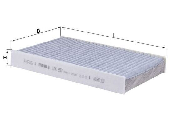 Interieurfilter MAHLE LAK 852 MAHLE LAK 852 Pollen-filter RENAULT FLUENCE 2020