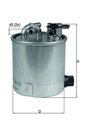 MAHLE Brændstof-filter KL 440/23 pris Brændstoffilter Nissan T31 KL 440/23 MAHLE