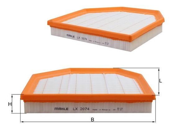 MAHLE Air filter LX 2074 MAHLE LX 2074 Air filter