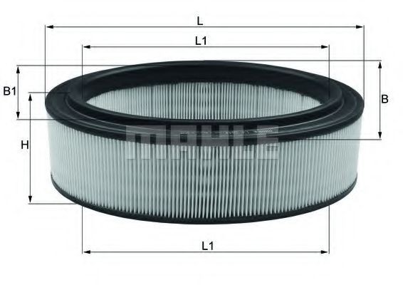 Luftfilter MAHLE LX 2844 MAHLE LX 2844: Luftfilter Renault LOGAN 2005