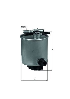 MAHLE Filtro de combustível KL 440/14 MAHLE KL 440/14 Filtro de combustível Renault Koleos 1 baratos