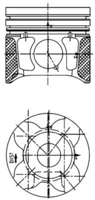 Stempel KOLBENSCHMIDT 40179610 KOLBENSCHMIDT 40179610: Motor stempel Suzuki SX4 2018