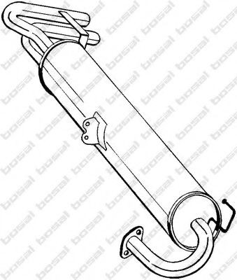 BOSAL Middle silencer 228-853 BOSAL 228-853 TOYOTA Corolla VII Saloon (E100) middle silencer replacement