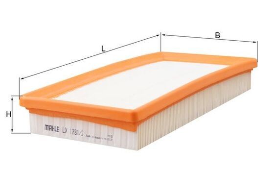 Air filter MAHLE LX 1781/2 MAHLE LX 1781/2 BMW 7 Series 2018 Air filters price