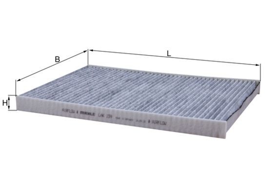 MAHLE Φίλτρο, αέρας εσωτερικού χώρου LAK 159 MAHLE LAK 159 Φίλτρο καμπίνας Dodge Caravan RG σε χαμηλές τιμές