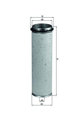 MAHLE Sekundært luftfilter LXS 42/1 Sekundært luftfilter MAHLE A6 LXS 42/1 billige
