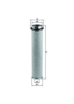 MAHLE Filter sekundárneho vzduchu LXS 5/1 MAHLE LXS 5/1 Filter sekundárneho vzduchu MERCEDES-BENZ Trieda E originálne