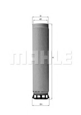MAHLE Sekundārā gaisa filtrs LXS 271 Sekundārā gaisa filtrs MAHLE ix35 LXS 271 lēti