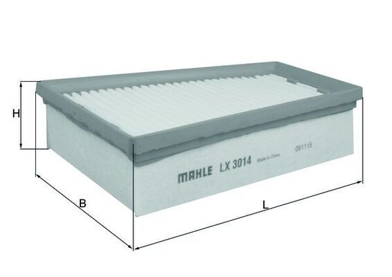 MAHLE Luchtfilter LX 3014 LX 3014 MAHLE Luchtfilterelement Renault EZ0/1_ prijs