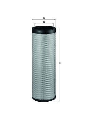 MAHLE Sekundært luftfilter LXS 223 Sekundært luftfilter MAHLE FOCUS LXS 223 billige