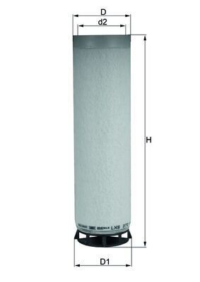 MAHLE Filtro de ar secundário LXS 272 Filtro de ar secundário MAHLE Audi 80 LXS 272