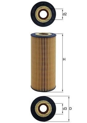 MAHLE Filtre hydraulique, boîte automatique HX 77 HX 77 Filtre de transmission VOLVO 140 MAHLE