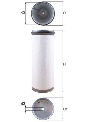 MAHLE Lisa õhufilter LXS 47 LXS 47 Lisa õhufilter MERCEDES-BENZ VITO MAHLE