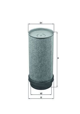 MAHLE Toisioilmasuodatin LXS 282 LXS 282 MAHLE Toisioilmasuodatin MAZDA 3