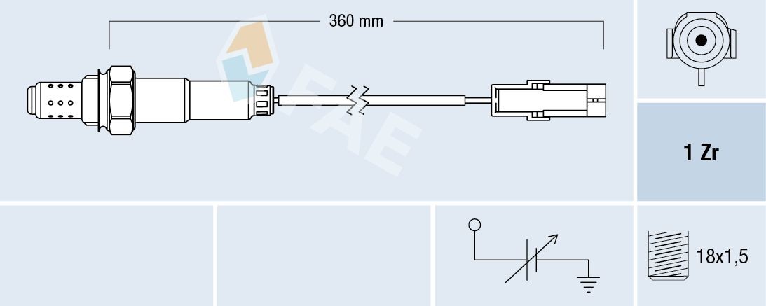 FAE Lambdasonde 77101 77101 O2 Sensor DAEWOO CIELO FAE kaufen