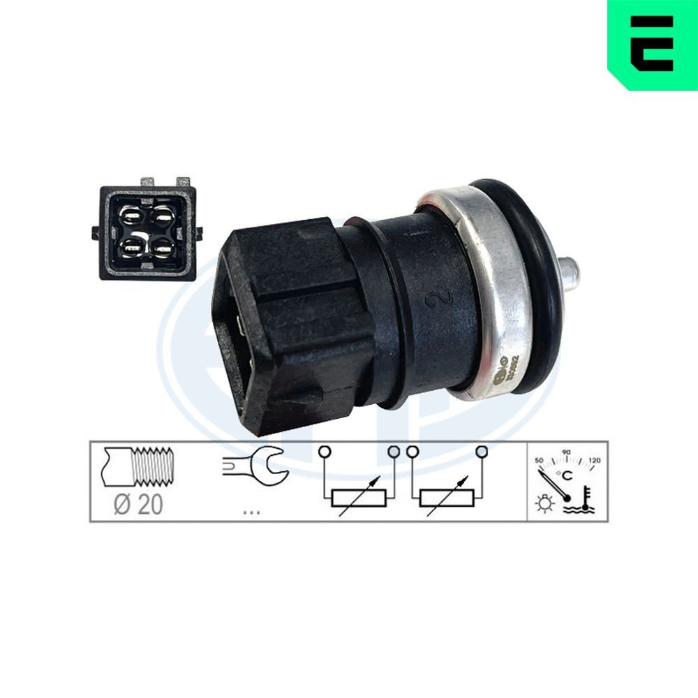 ERA Sensor, temperatura do líquido de refrigeração 330692 330692 Sensor da temperatura do líquido de refrigeração SUZUKI JIMNY ERA
