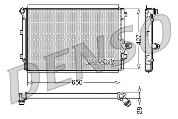 DENSO Radiators, Motora dzesēšanas sistēma DRM32017 DRM32017 Dzesēšanas radiatori SKODA KAMIQ DENSO