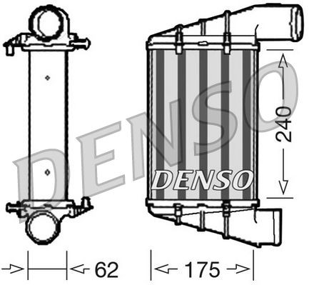 DENSO Intercooler DIT02001 Radiator intercooler DENSO A6 DIT02001 billige