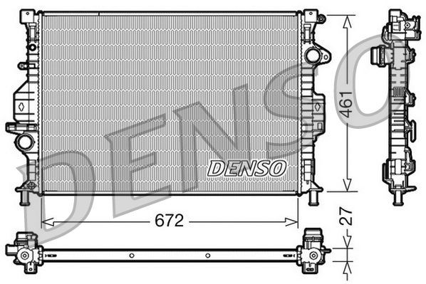 DENSO Kühler, Motorkühlung DRM10069 DRM10069 DENSO Kühler Ford C Max DM2 Kosten