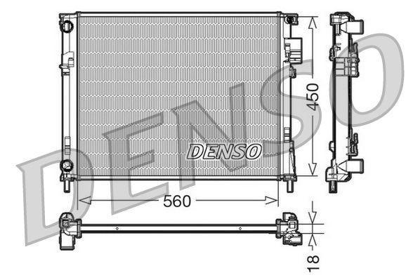 DENSO Radiateur DRM23095 DRM23095 Radiateur DENSO RENAULT MEGANE