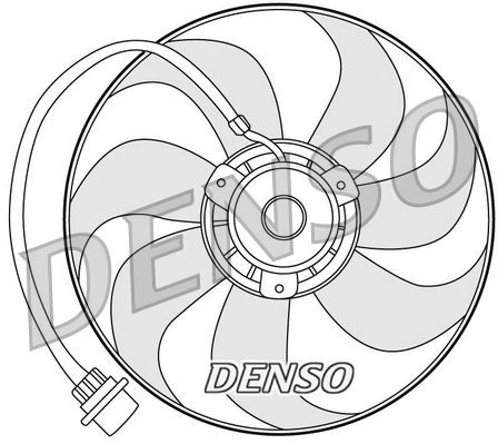 DENSO Kylfläkt DER32001 DER32001 DENSO fläkt till kylare Audi A3