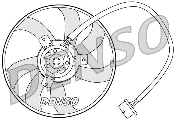 DENSO Kylfläkt DER32003 DER32003 DENSO elfläkt AUDI A3
