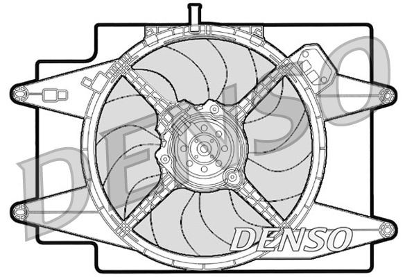 DENSO Køleventilator DER01001 DENSO DER01001 originale Alfa Romeo 147 937 Køleventilator hvad koster