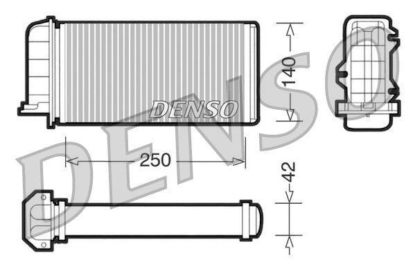 DENSO Scambiatore calore per riscaldamento abitacolo DRR09001 DRR09001 Radiatore riscaldamento DENSO FIAT COUPE costo