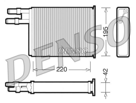 DENSO Scambiatore calore per riscaldamento abitacolo DRR09031 DRR09031 costo Radiatore riscaldamento FIAT COUPE DENSO