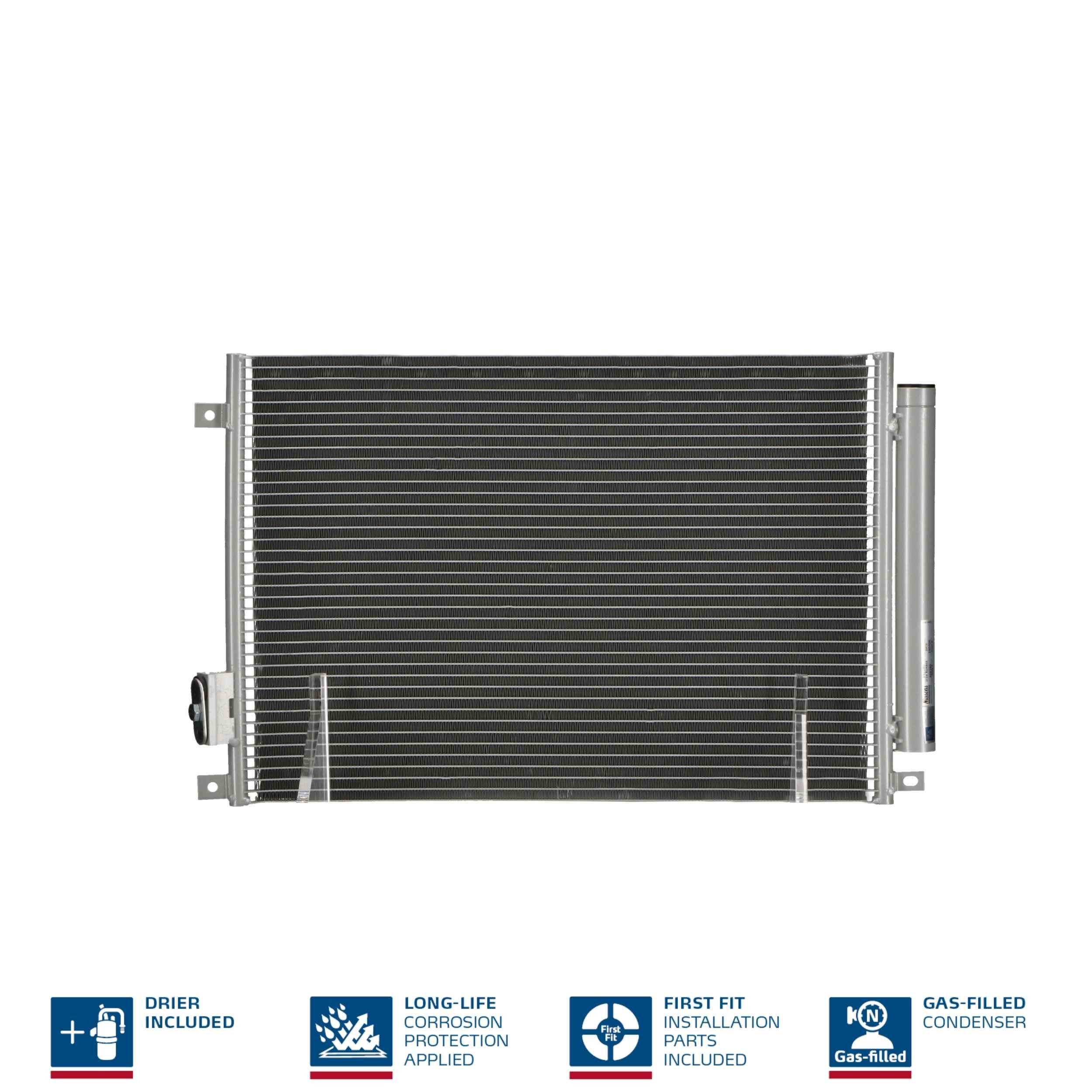 NISSENS Kondensator, klimaanlegg 940280 NISSENS 940280 Radiator AC Hyundai EXCEL originale