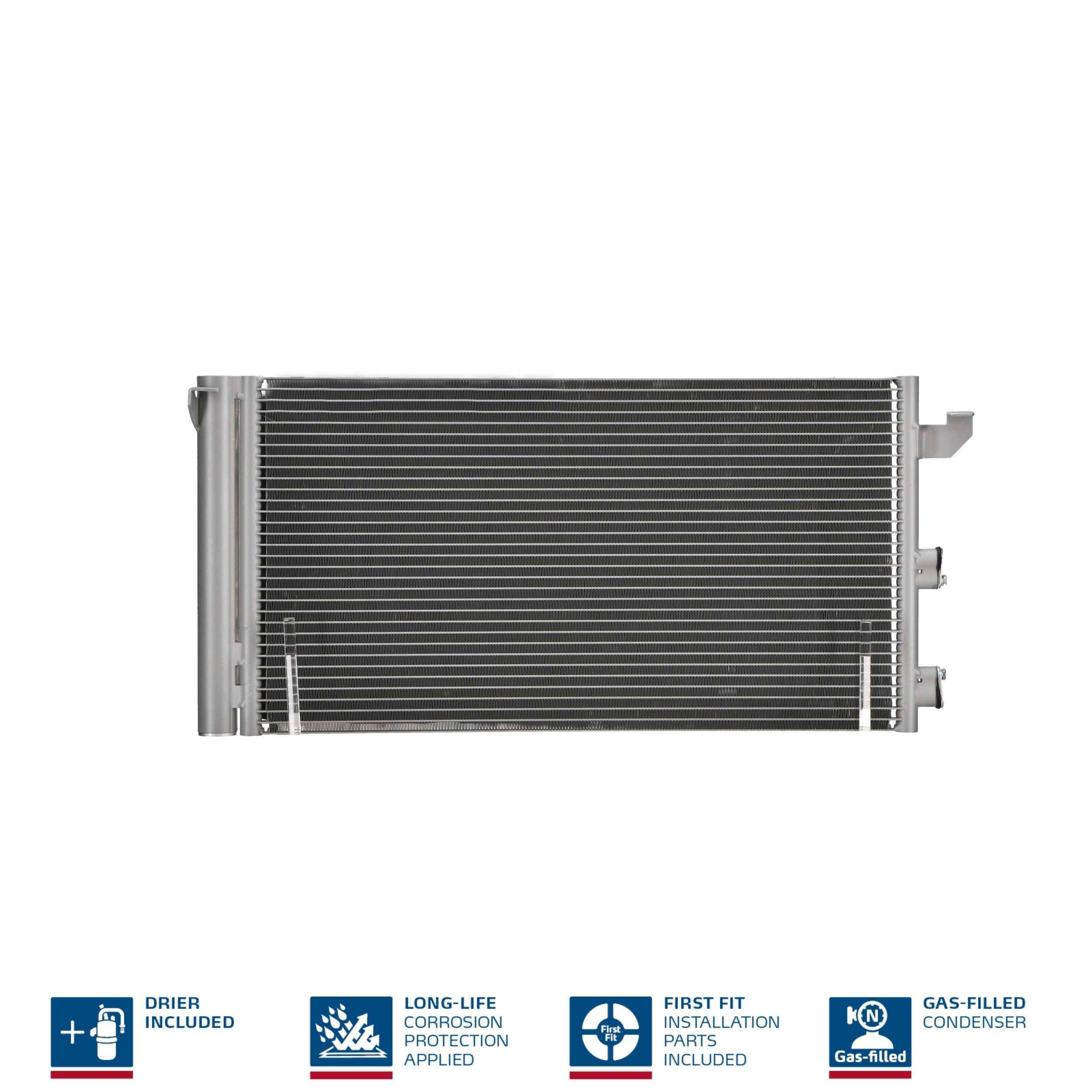 Air conditioning condenser NISSENS 940173 NISSENS 940173 2002 FIAT PANDA ac condenser replacement