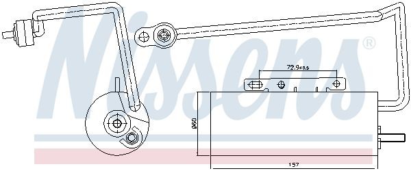NISSENS Filtre déshydratant, climatisation 95410 NISSENS 95410 Déshydrateur de clim Opel Vectra C Caravan prix