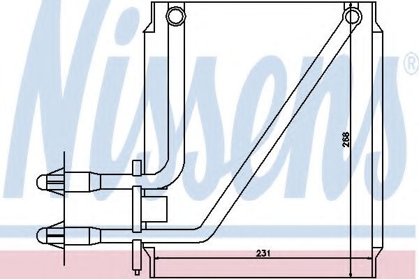 NISSENS Fordamper, klimaanlegg 92218 NISSENS 92218 Ac fordamper Chrysler 300 originale