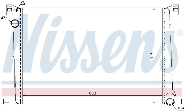 NISSENS Radiateur 69706 NISSENS 69706 originele Radiateur Mini R60 kosten