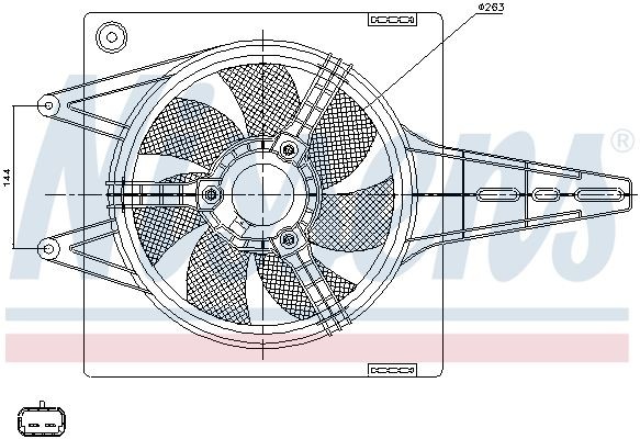 NISSENS Radiaatori ventilaator 85427 NISSENS 85427 originaal Radiaatori ventilaator Fiat Marea Weekend hind