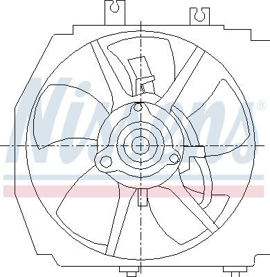 Kjølevifte NISSENS 85381 NISSENS 85381 Radiator kjølevifte MAZDA 323 2003