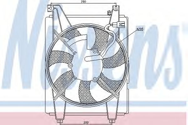 NISSENS Ventilátor kondenzátora klimatizácie 85088 Ventilátor kondenzátora klimatizácie NISSENS BMW Rad 2 85088