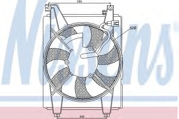 NISSENS Fan, A / C condenser 85625 NISSENS 85625 genuine Hyundai Coupe RD blower, air conditioner price