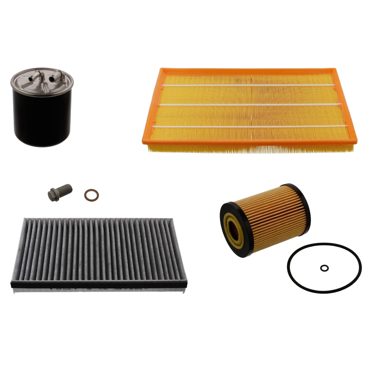 FEBI BILSTEIN Filter kit 39613 FEBI BILSTEIN 39613 GLK X204 Servicekit og filtersæt pris