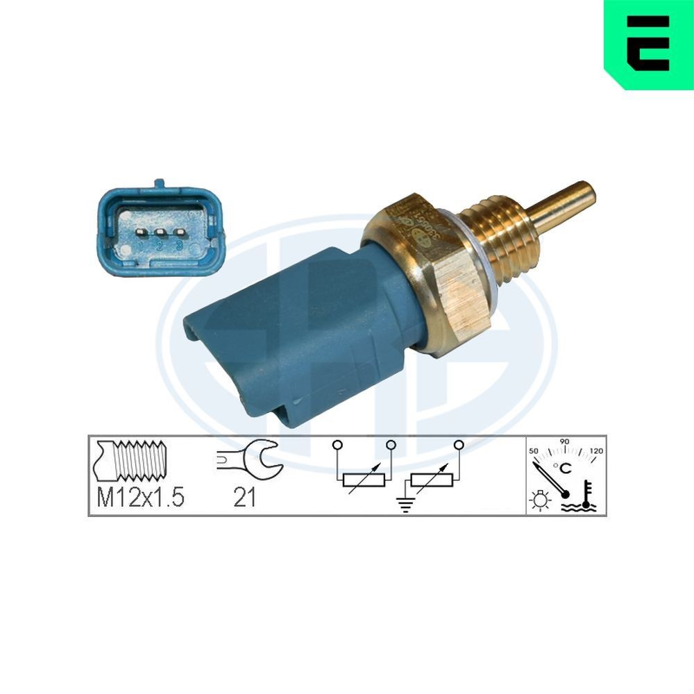 ERA Sensor, kølevæsketemp. 330551 330551 Temperatursensor FIAT 127 ERA