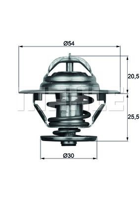 BEHR THERMOT-TRONIK Termostat, oliekøling TO 2 83 Olietermostat BEHR THERMOT-TRONIK Mercedes-Benz C-klasse TO 2 83