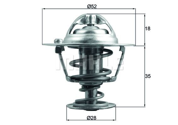 BEHR THERMOT-TRONIK Termóstato, líquido de refrigeração TX 24 80D Termóstato de água BEHR THERMOT-TRONIK 1500/1600 TX 24 80D baratos