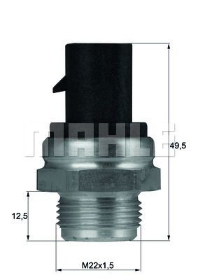 BEHR THERMOT-TRONIK Temperatuurschakelaar, radiateurventilator TSW 12D TSW 12D Thermoschakelaar radiateurventilator TOYOTA LAND CRUISER BEHR THERMOT-TRONIK
