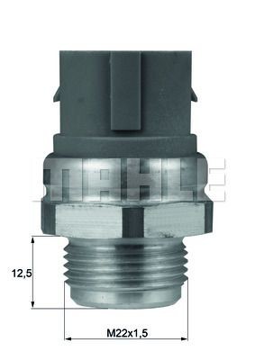 BEHR THERMOT-TRONIK Termokontakt, kylarfläkt TSW 49D TSW 49D BEHR THERMOT-TRONIK temperaturkontakt insug Nissan PICK UP