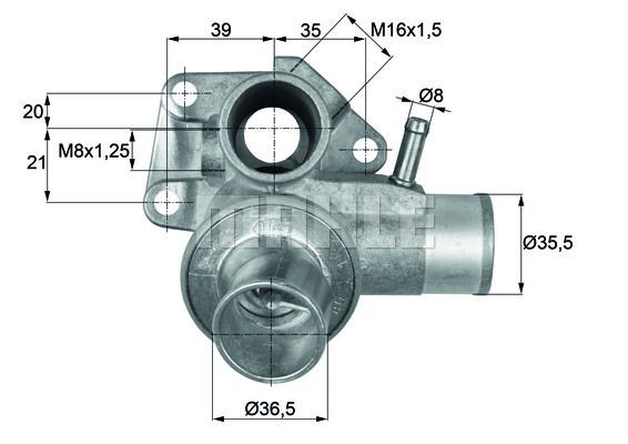 BEHR THERMOT-TRONIK Termóstato, líquido de refrigeração TI 34 87 Termóstato BEHR THERMOT-TRONIK 1500/1600 TI 34 87 baratos