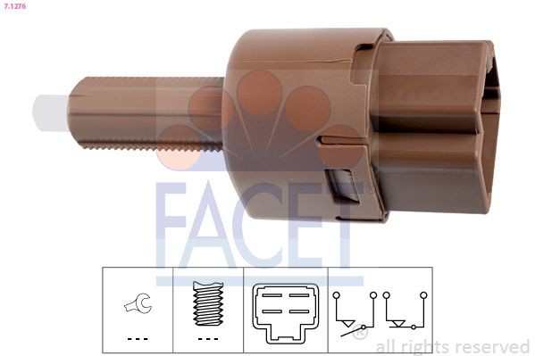 FACET Jarruvalokatkaisin 7.1276 7.1276 FACET Jarruvalokytkin MERCEDES-BENZ T1 Bussi