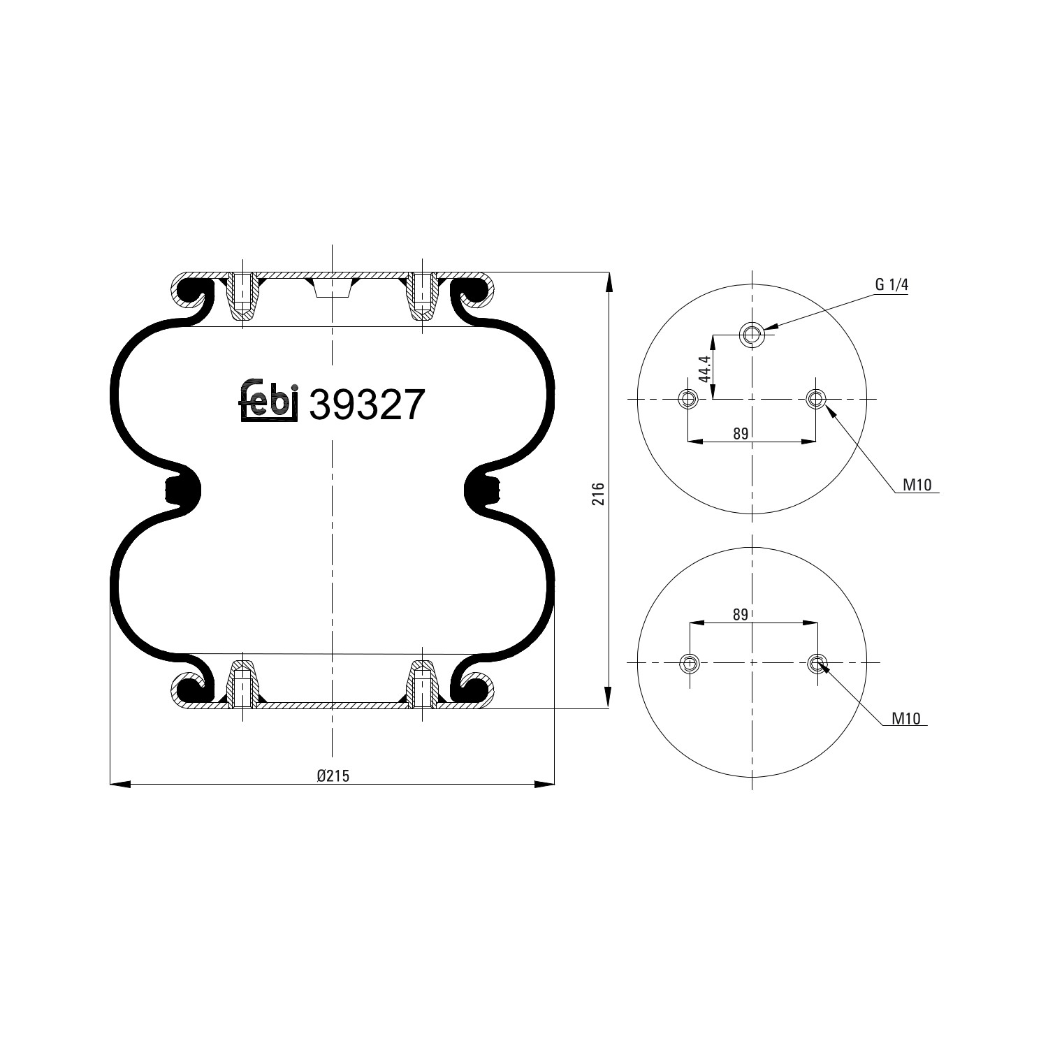 FEBI BILSTEIN Mech pneumatického prużenia 39327 FEBI BILSTEIN 39327 Vzduchové pruženie Mini COUNTRYMAN lacné