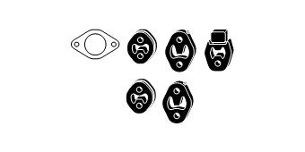 HJS Asennussarja, pakoputkisto 82 35 8194 Volvo XC90 II pakoputken asennussarja HJS 82 35 8194