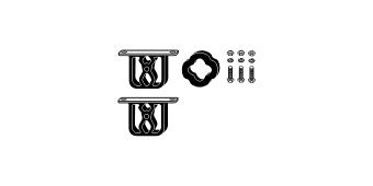 HJS Monteringssett, lyddemping 82 12 2265 HJS 82 12 2265 Monteringssett lyddemping BMW E36 Coupé originale pris
