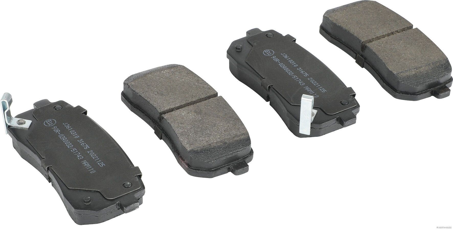 HERTH+BUSS JAKOPARTS Bremsbeläge J3610310 HERTH+BUSS JAKOPARTS J3610310 Bremsbeläge HYUNDAI H-1 / Starex MPV (A1) 2.5 TD 4WD 99 PS 2001